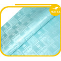 FEITEX sky blue African jacquard cloth material fabric 100% polyester guinea brocade damask shadda for wedding party